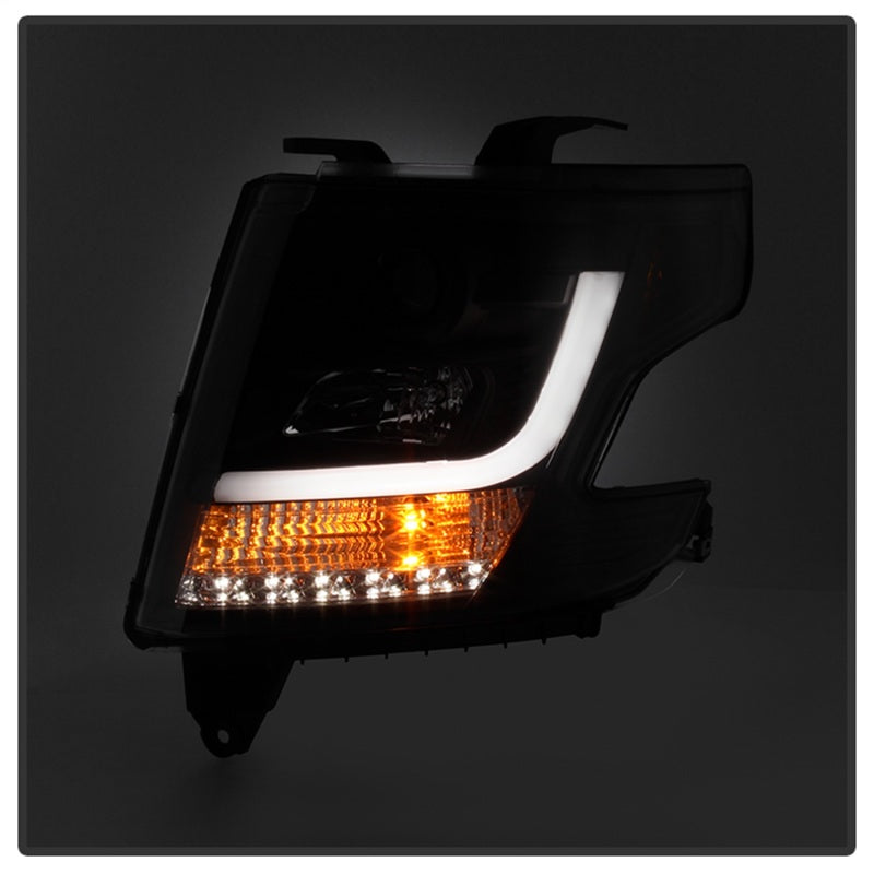 Phares de projecteur Spyder Chevy Tahoe / Suburban 2015-2016 - DRL LED - Noir PRO-YD-CTA15-DRL-BK