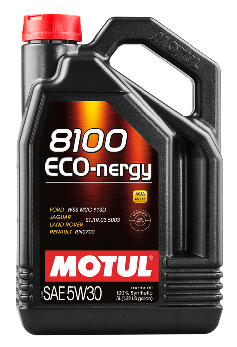 Huile moteur synthétique Motul 5L 8100 5W30 ECO-NERGY - Ford 913C