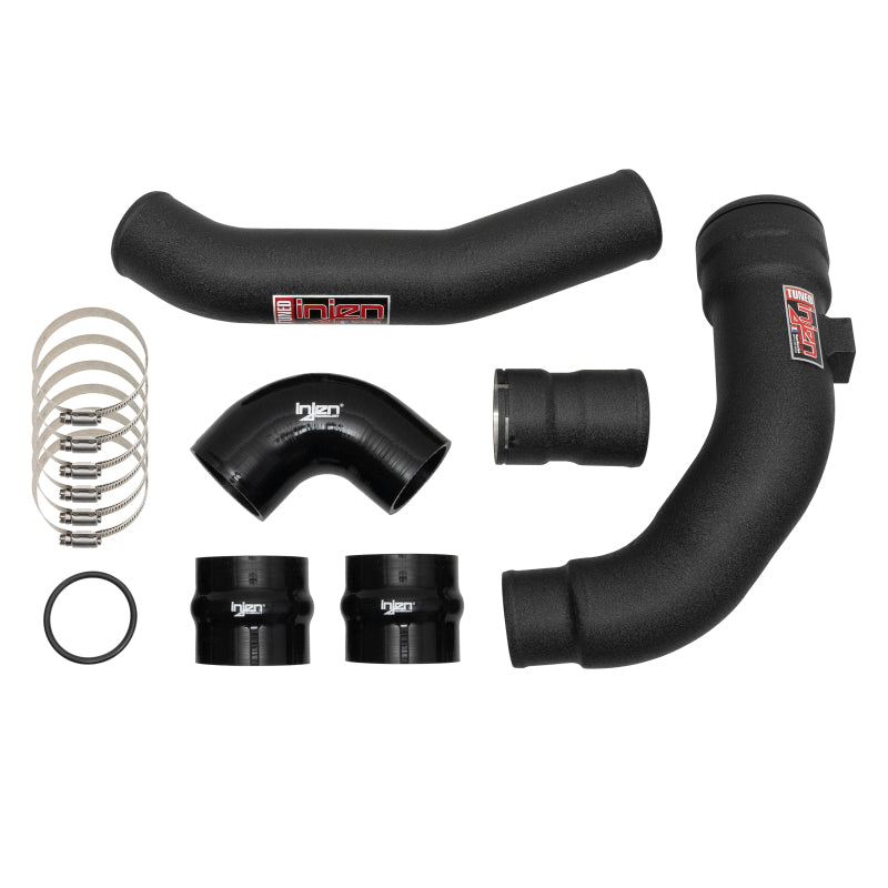 Kit de tuyauterie de refroidisseur intermédiaire noir froissé Injen 17-22 Ford F250/F/350/F-450/F-550 V8-6.7L Turbo Diesel