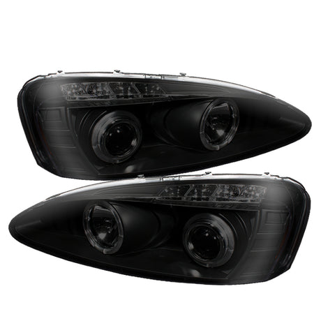 Phares de projecteur Spyder Pontiac Grand Prix 04-08 LED Halo LED Blk Smke PRO-YD-PGP04-HL-BSM