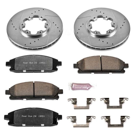 Power Stop 96-98 Nissan Pathfinder Front Z36 Truck & Tow Brake Kit