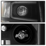 xTune Chevy Silverado 1500/2500/3500 07-13 Projector Headlights Black PRO-JH-CS07-LED-BK