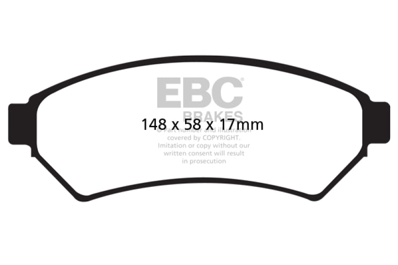 Plaquettes de frein avant EBC 05-09 Buick Allure (Canada) 3.6 Yellowstuff