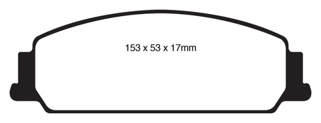 EBC 08-10 Pontiac G8 3.6 Redstuff Front Brake Pads