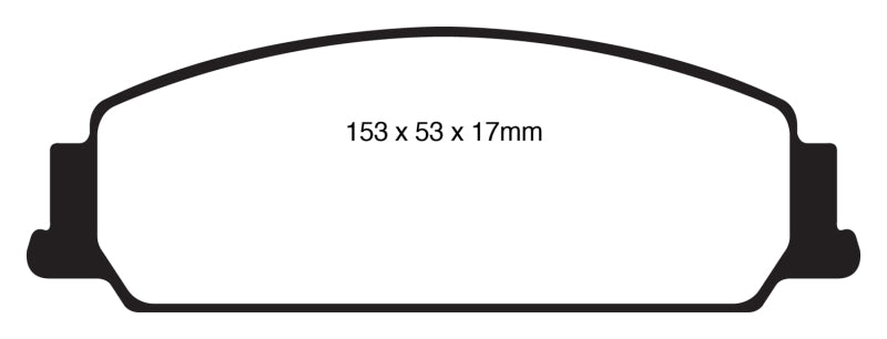 Plaquettes de frein avant EBC 08-10 Pontiac G8 3.6 Yellowstuff