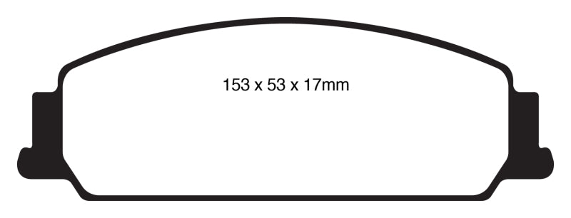 Plaquettes de frein avant EBC 08-10 Pontiac G8 3.6 Yellowstuff