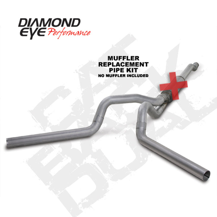 KIT Diamond Eye 4 po CB MFLR TUYAU DE RÉPARATION DOUBLE AL : 03-07 FORD 6.0L F250/F350