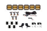 Kit de barre lumineuse de calandre à 6 modules CrossLink Bronco SS5 de Diode Dynamics Sport - Combo jaune