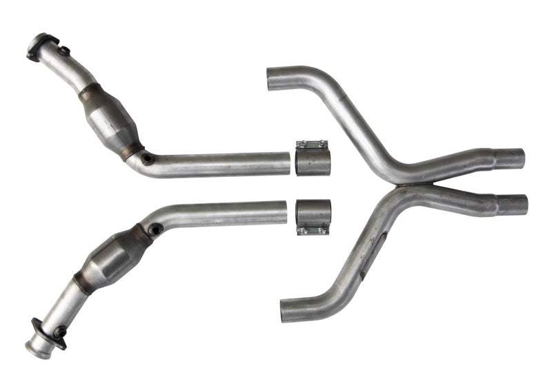 BBK 11-14 Mustang 3.7 V6 High Flow X Pipe avec convertisseurs catalytiques - 2-1/2