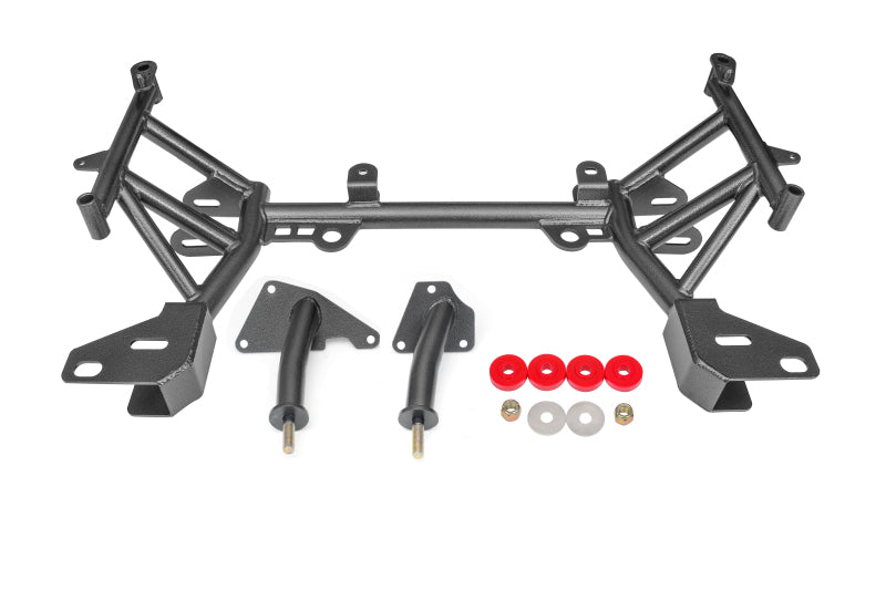 BMR 93-02 4th Gen F-Body K-Member LT1 Motor Mounts Standard Rack Mounts Black Hammertone BMR Suspension