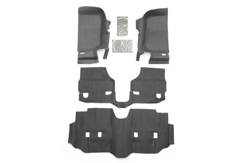 Kit de plancher BedTred 4 pièces pour Jeep JK Unlimited 4 portes avant 07-16 (avec boucliers thermiques)