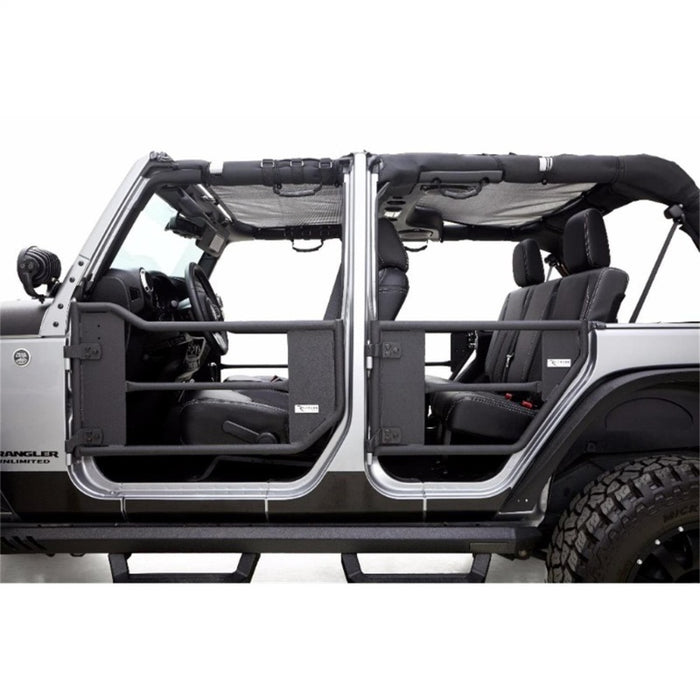 Jeep Wrangler (JK) Unlimited 4 portes avec portes tubulaires et filet - Noir 2007-2018