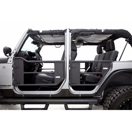 Jeep Wrangler (JK) Rampage 2007-2018 2 portes tubulaires avec filet - Noir