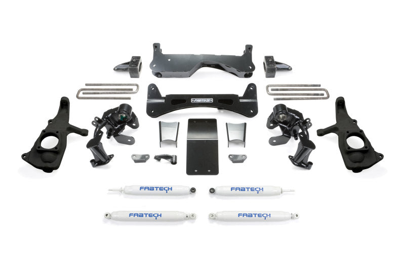 Fabtech 11-19 GM 2500HD 2WD/4WD 6in Rts Sys avec amortisseurs de performance