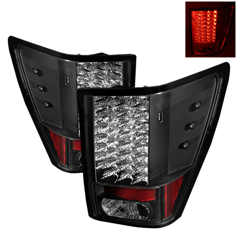 Feux arrière à LED Spyder Jeep Grand Cherokee 07-10 Noir ALT-YD-JGC07-LED-BK