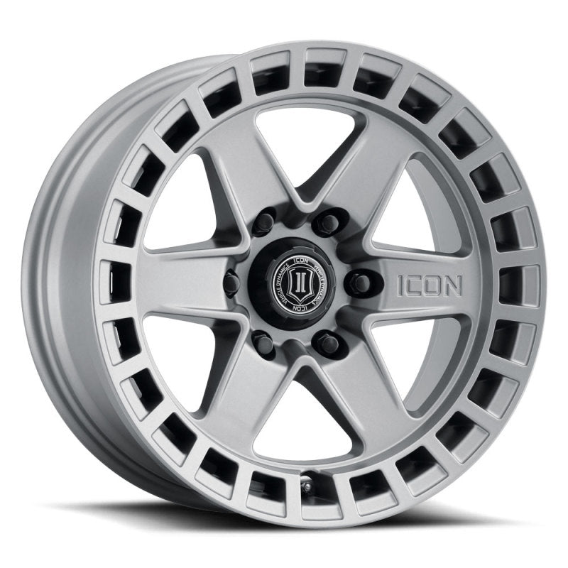 ICON Raider 17x8.5 6x135 6mm Offset 5in BS Titanium Wheel