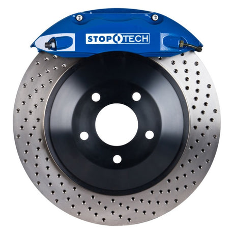 Kit de gros freins avant StopTech 05-14 Ford Mustang ST-40 étriers bleus 355x32 mm disques percés