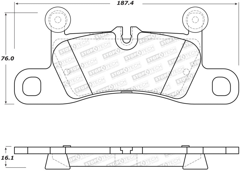 Plaquettes de frein arrière StopTech 11-17 Volkswagen Touareg Street Performance