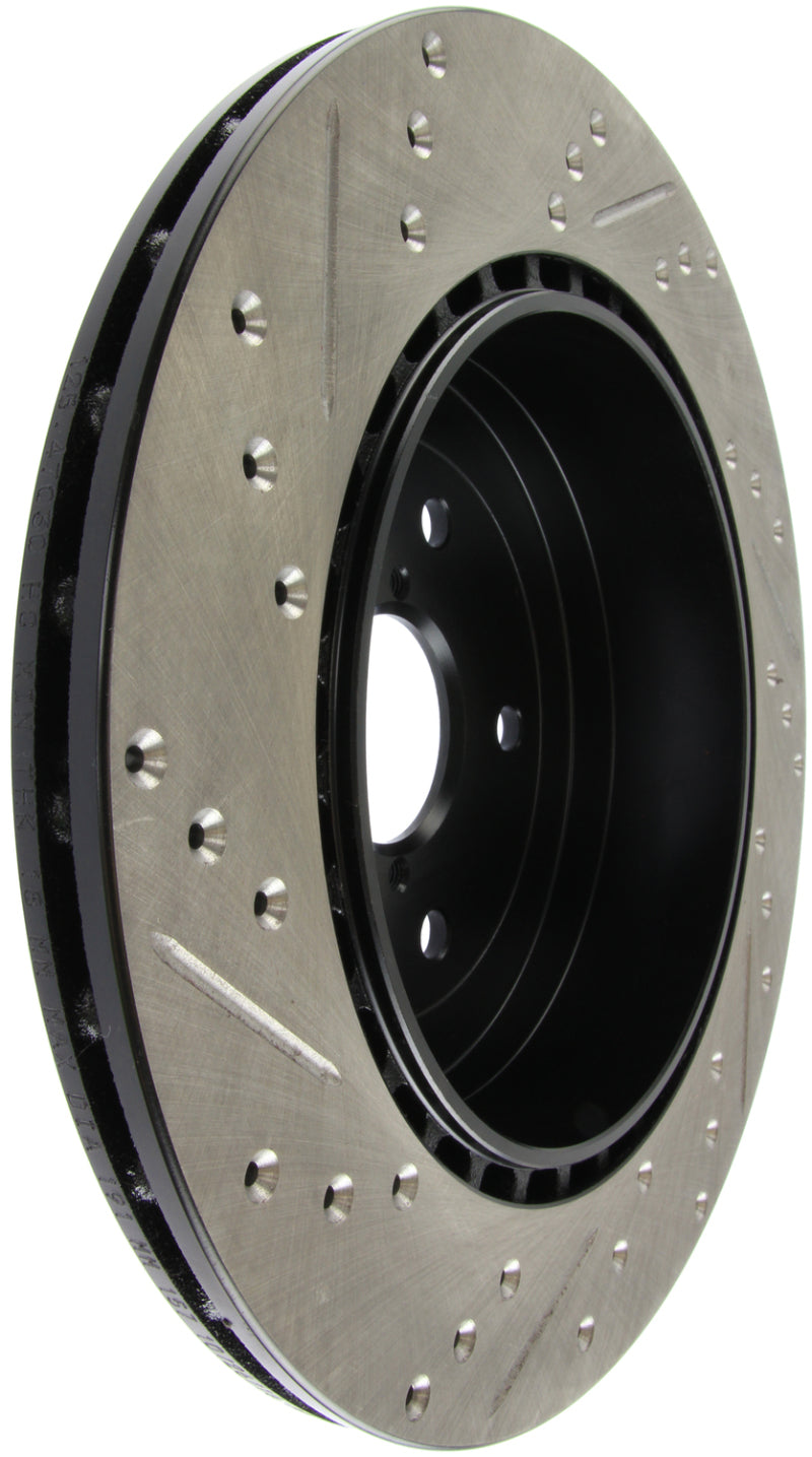 Disque de frein sport rainuré et percé StopTech 08+ Subaru STI (ne convient pas aux modèles 05-07)