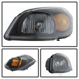 xTune Chevy Cobalt 05-10 Crystal Headlights Black HD-JH-CCOB05-AM-BK