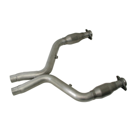 BBK 11-14 Mustang 5.0 Short Mid X Pipe avec convertisseurs catalytiques 3.0 pour collecteurs à tube long BBK