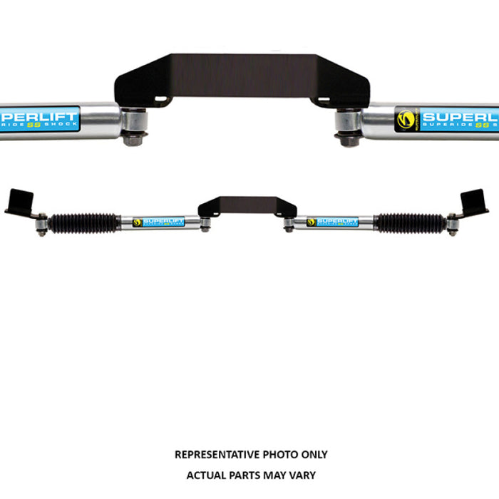 Kit de stabilisateur de direction double Superlift 05-19 Ford F-250 SD 4WD - SL SS Bilstein (gaz) 3 pouces de levage requis.