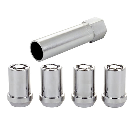 Jeu d'écrous de blocage de roue McGard - 4 pk. (Tuner / siège conique) M12X1,25 / 13/16 Hex / 1,24 po de longueur - Chrome