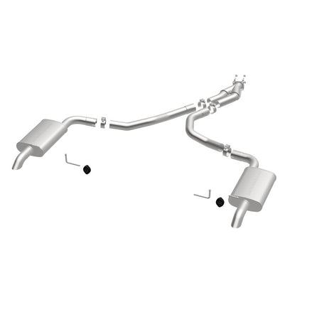Échappement Cat-Back perforé en acier inoxydable à double sortie arrière pour moteur Chevy Corvette V8 5,7 L MagnaFlow 75-79