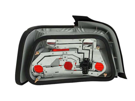 ANZO 1992-1998 BMW Série 3 E36 Berline Feux arrière Rouge/Clair
