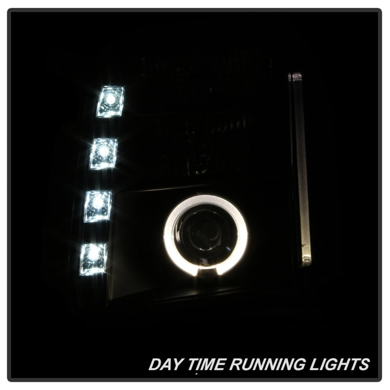 Phares de projecteur à DEL Halo LED Blk PRO-YD-GY07-HL-BK pour GMC Yukon 07-14/GMC Yukon Denali 07-14