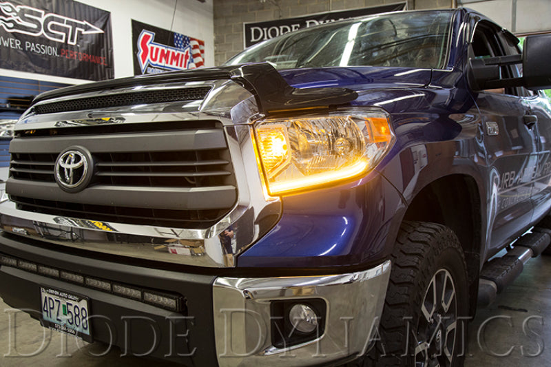 Bande LED DRL Switchback standard de Diode Dynamics 14-21 pour Toyota Tundra