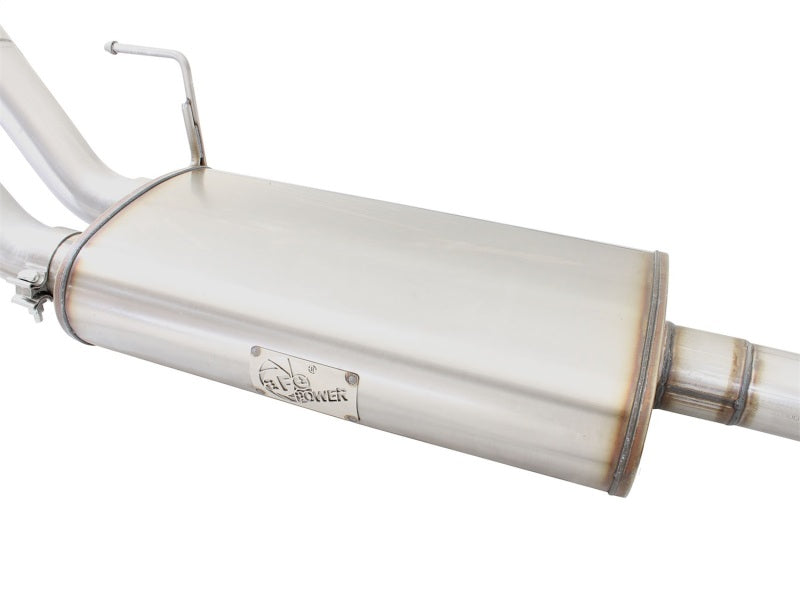 Échappement aFe MACHForce XP 3 pouces SS double sortie latérale CB avec embouts noirs 2015 Ford F150 5.0L V8 CC/SB EC/LB