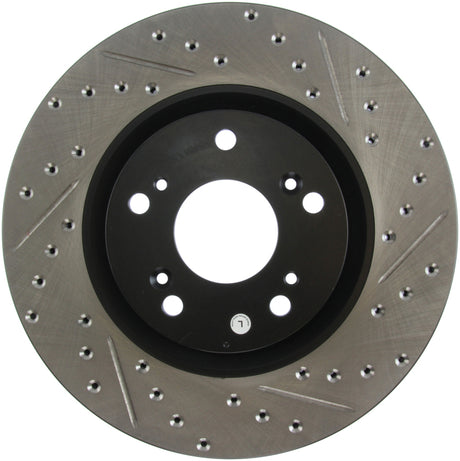 Rotor avant gauche rainuré et percé StopTech 02-06 Acura RSX Type S / 06-09 Honda Civic Si