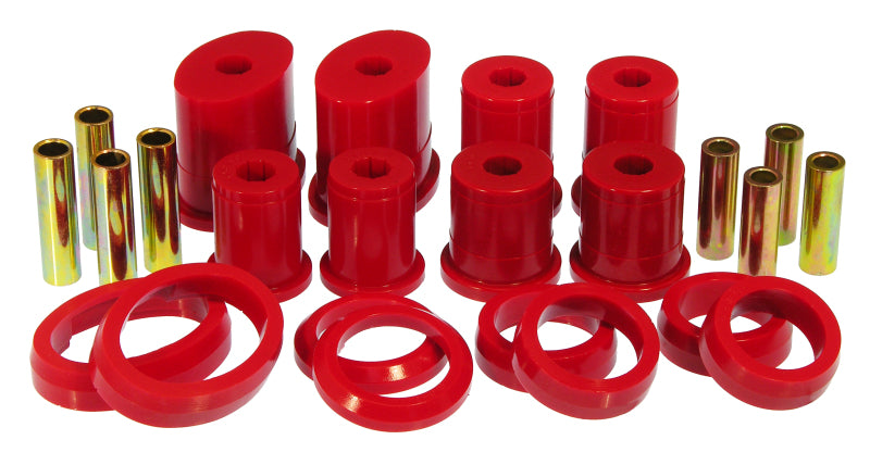 Bagues de bras de suspension arrière ovales inférieures Prothane pour Ford Mustang 99-04 - Rouge