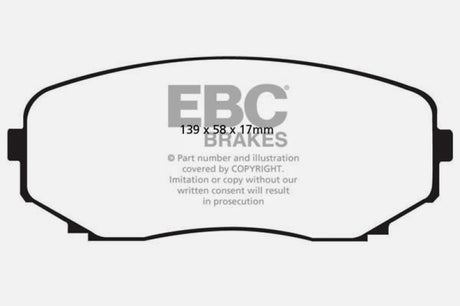 Plaquettes de frein avant extra-robustes EBC 11-14 Ford Edge 2.0 Turbo