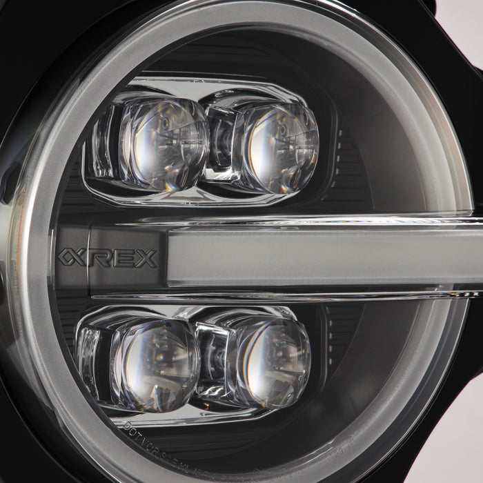 Phares de projecteur à LED AlphaRex 21-23 Ford Bronco NOVA Noir