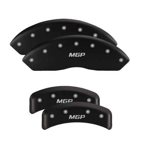 Couvre-étriers MGP 4 gravés avant et arrière finition rouge MGP argent ch