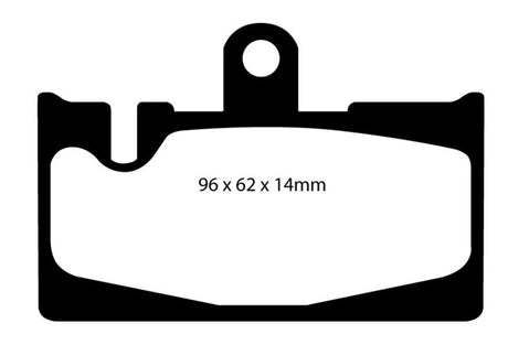 Plaquettes de frein arrière Redstuff EBC 01-06 Lexus LS430 4.3
