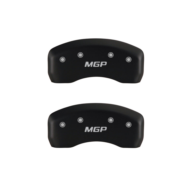 MGP 4 Caliper Covers Engraved Front & Rear MOPAR Yellow finish black ch