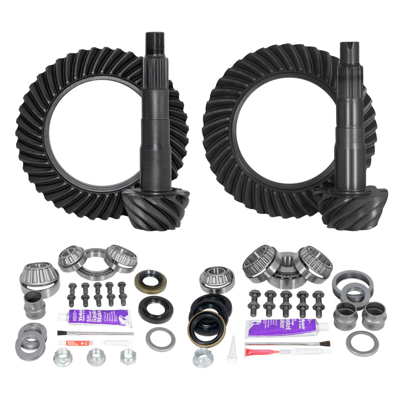 Kit de couronne et pignon Yukon avant et arrière pour différentiel Toyota 8/8IFS (avec blocage d'usine) rapport 4.11