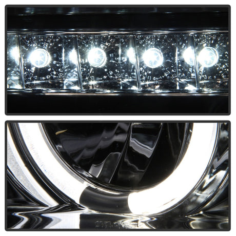 Phares de projecteur Spyder Toyota Tundra 07-13 LED Halo LED Chrm PRO-YD-TTU07-HL-C