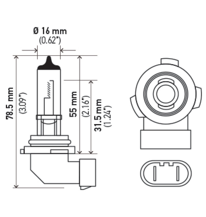 Hella H10 12V 42W Xen White Bulb (Pair)