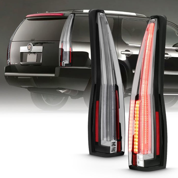 Feux arrière à LED ANZO 2007-2014 Cadillac Escalade Rouge/Clair