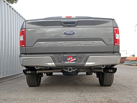 Échappement Cat-Back aFe Gemini XV 3 pouces 304 SS 15-20 Ford F-150 V6 2,7 L/3,5 avec embouts noirs