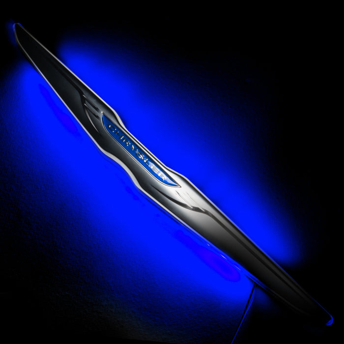 Oracle Chrysler Illuminated LED Sleek Wing - Blue SEE WARRANTY