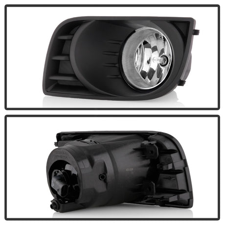 Feux antibrouillard Spyder Toyota Sequoia 08-16 de style OEM avec interrupteur d'ajustement OEM - Ampoules antibrouillard-4145 (incluses) - Transparent