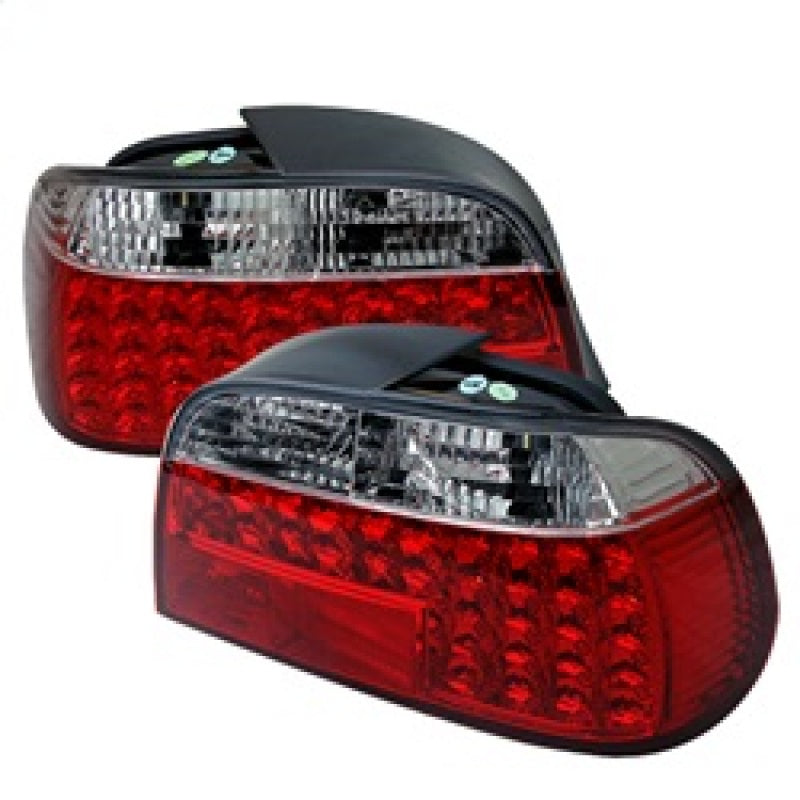 Feux arrière LED Spyder BMW E38 Série 7 95-01 Rouge Transparent ALT-YD-BE3895-LED-RC
