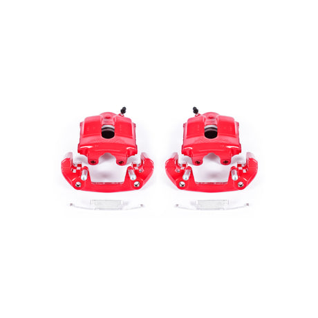 Power Stop 92-98 BMW 318i Front Red Calipers w/Brackets - Pair