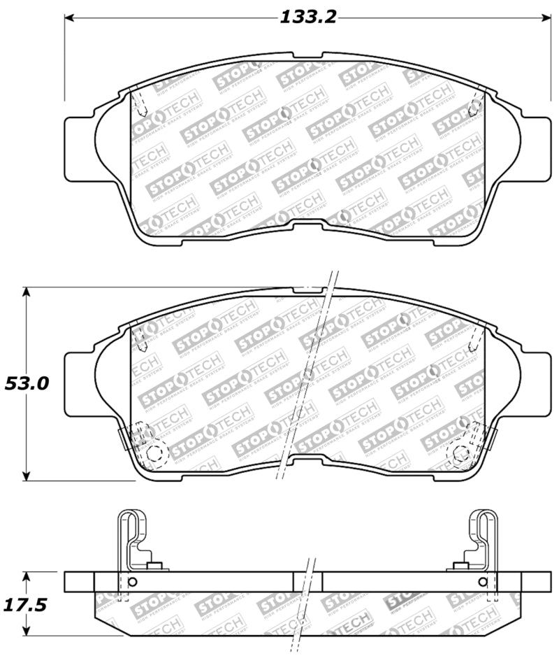Plaquettes de frein StopTech Performance