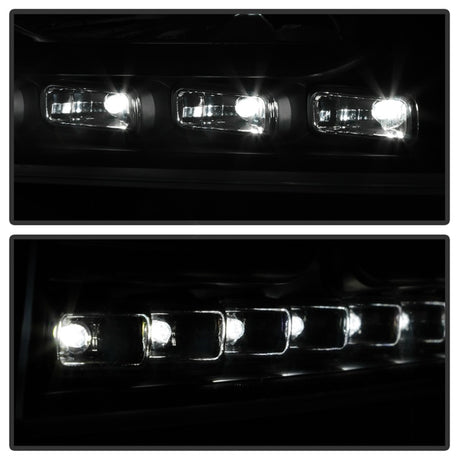 xTune Dodge Charger 06-10 1Pc LED Crystal Headlights Black HD-ON-DCH05-1PC-LED-BK